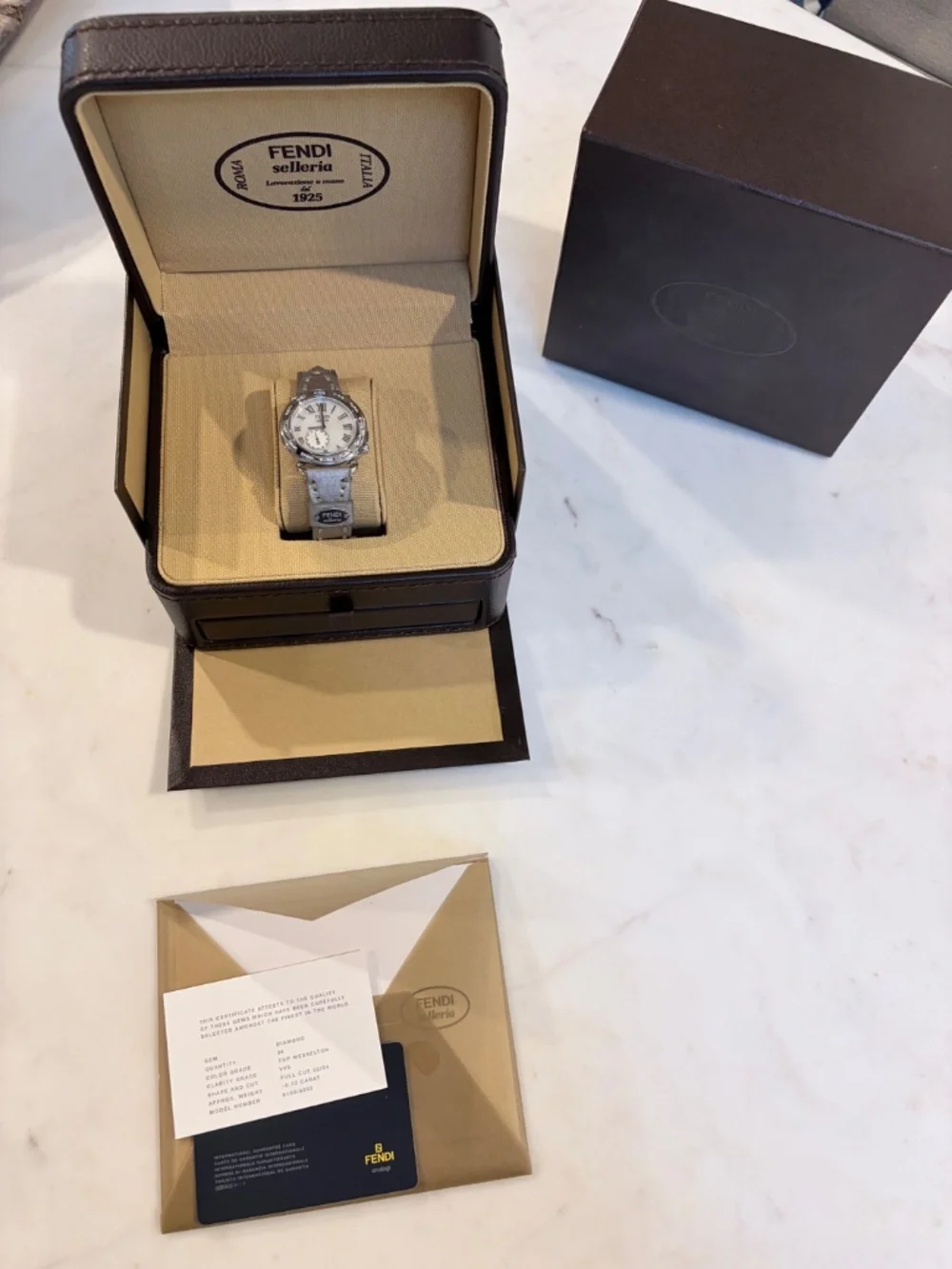 Fendi Selleria Diamond Watch 36mm